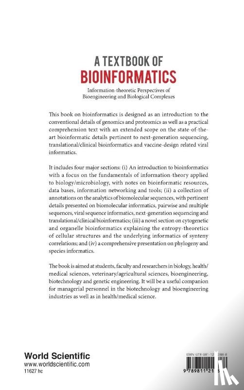 Neelakanta, Perambur S (Florida Atlantic Univ - Textbook Of Bioinformatics, A: Information-theoretic Perspectives Of Bioengineering And Biological Complexes