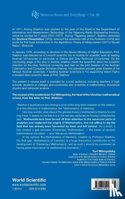Stakhov, Alexey (Int'l Club Of The Golden Section - Mathematics Of Harmony As A New Interdisciplinary Direction And "Golden" Paradigm Of Modern Science - Volume 2: Algorithmic Measurement Theory, Fibonacci And Golden Arithmetic's And Ternary Mirror-symmetrical Arithmetic