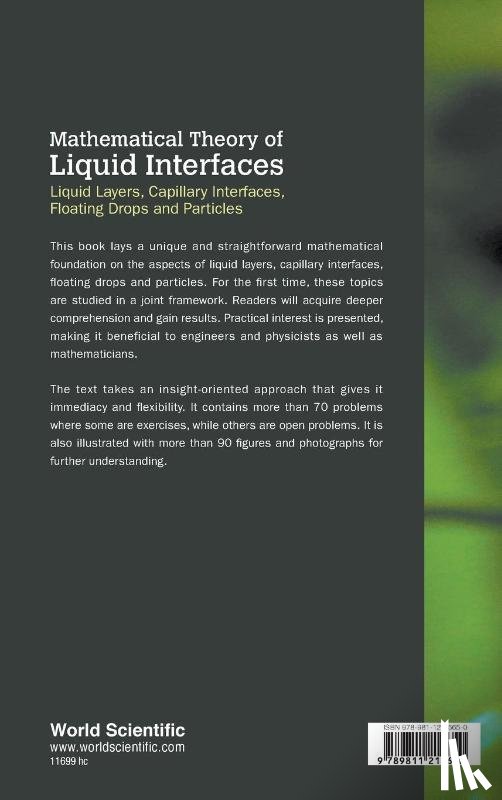 Miersemann, Erich (Leipzig Univ - Mathematical Theory Of Liquid Interfaces: Liquid Layers, Capillary Interfaces, Floating Drops And Particles