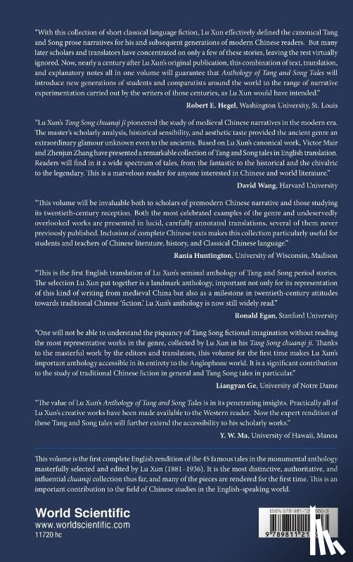  - Anthology Of Tang And Song Tales: The Tang Song Chuanqi Ji Of Lu Xun