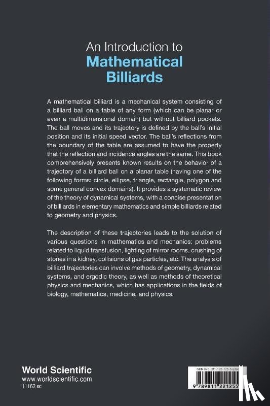 Utkir A (V. I. Romanovskiy Ins't Of Mathematics, Tashkent, Uzbekistan) Rozikov - Introduction To Mathematical Billiards, An