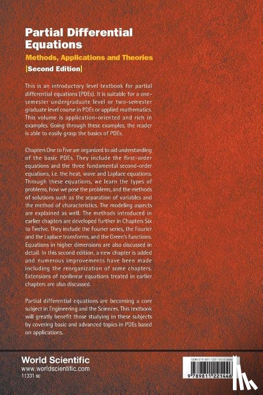 Harumi (West Virginia Univ, Usa) Hattori - Partial Differential Equations: Methods, Applications And Theories (2nd Edition)