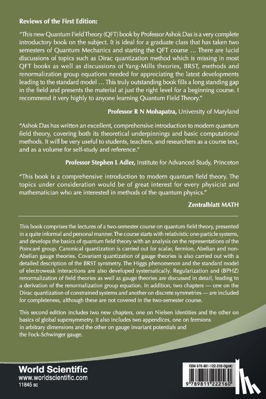 Das, Ashok (Univ Of Rochester - Lectures On Quantum Field Theory