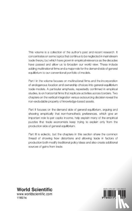 Markusen, James R (Univ Of Colorado Boulder - Broadening Trade Theory: Incorporating Market Realities Into Traditional Models