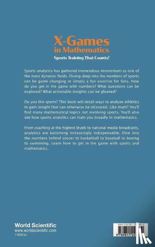 Chartier, Timothy P (Davidson College - X Games In Mathematics: Sports Training That Counts!