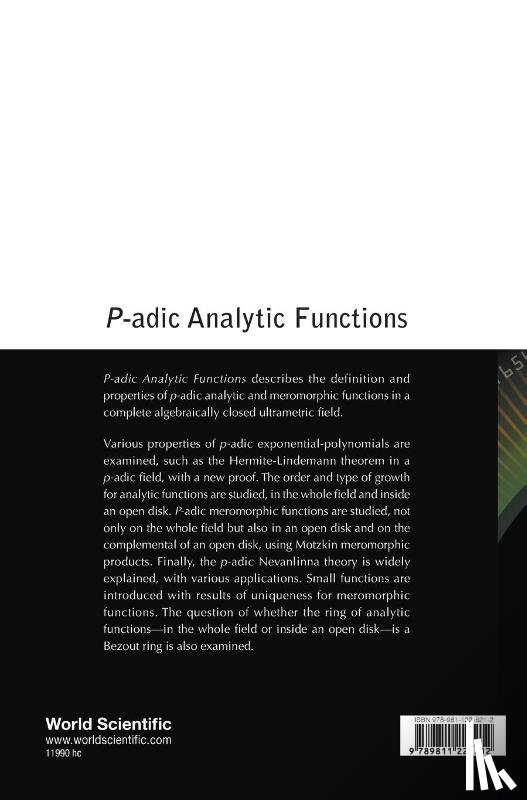 Escassut, Alain (Universite Clermont Auvergne - P-adic Analytic Functions