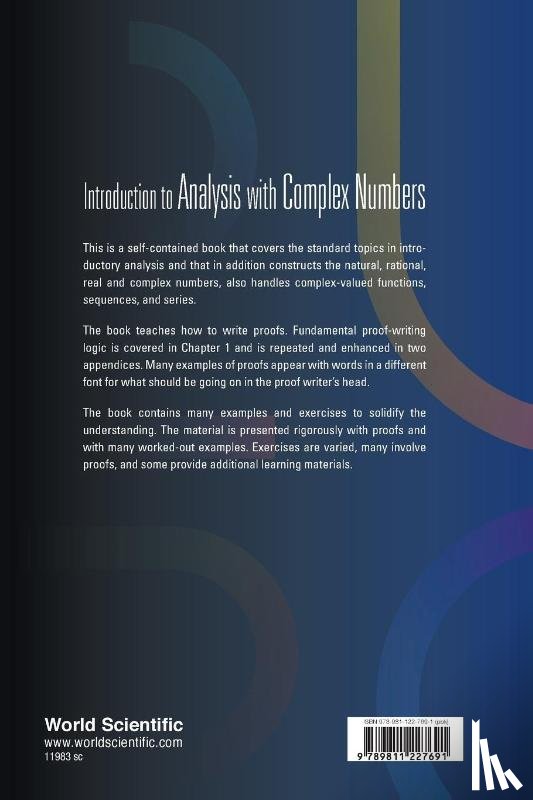 Swanson, Irena - Introduction To Analysis With Complex Numbers