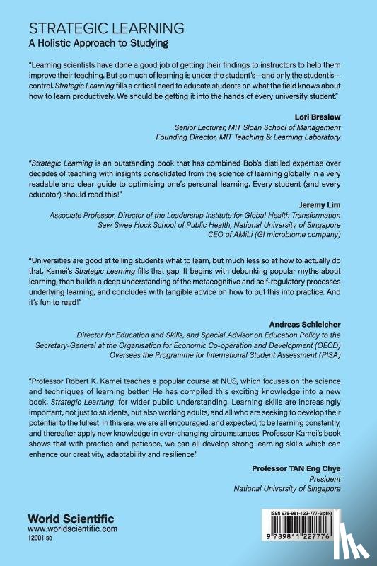 Kamei, Robert K (Nus - Strategic Learning: A Holistic Approach To Studying