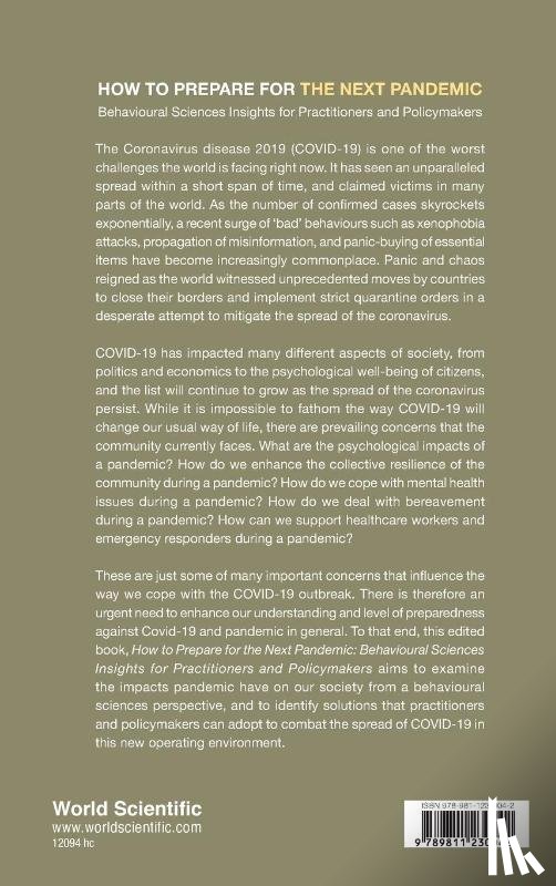  - How To Prepare For The Next Pandemic: Behavioural Sciences Insights For Practitioners And Policymakers