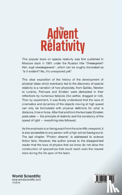Smilga, Voldemar (-) - Advent Of Relativity, The