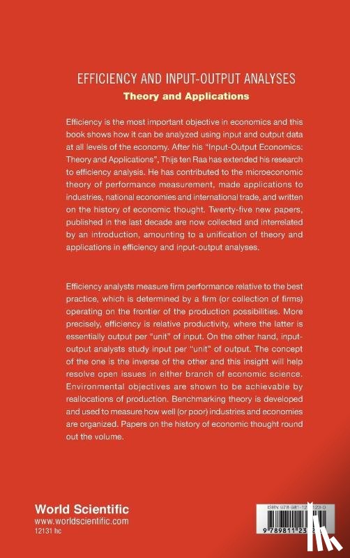 Ten Raa, Thijs (Utrecht School Of Economics - Efficiency And Input-output Analyses: Theory And Applications