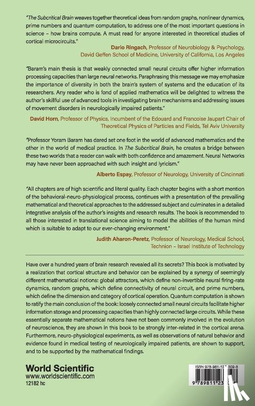 Baram, Yoram (Technion - Israel Institute Of Technology - Subcritical Brain, The: A Synergy Of Segregated Neural Circuits In Memory, Cognition And Sensorimotor Control