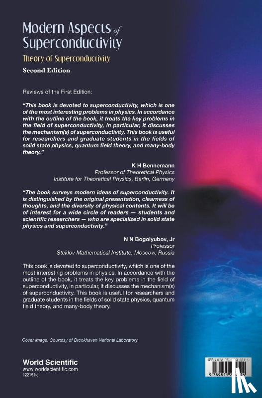 Kruchinin, Sergei (Bogolyubov Inst For Theoretical Physics - Modern Aspects Of Superconductivity: Theory Of Superconductivity