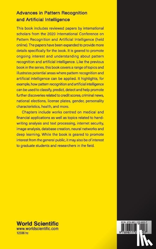  - Advances In Pattern Recognition And Artificial Intelligence