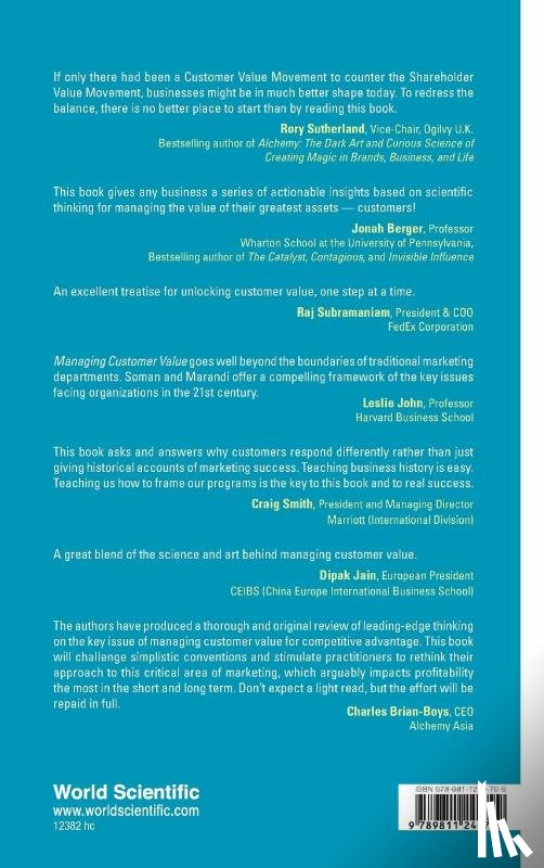 Soman, Dilip (Univ Of Toronto, N-marandi, Sara (Google) - Managing Customer Value: One Step At A Time