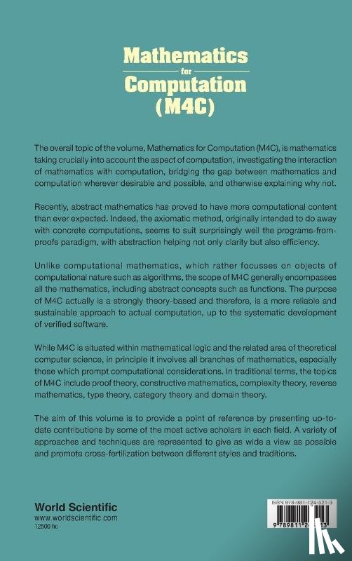  - Mathematics For Computation (M4c)