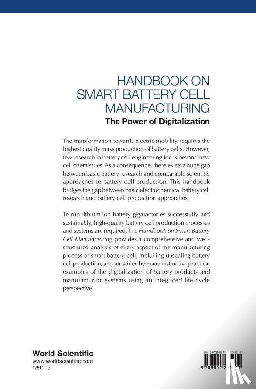  - Handbook On Smart Battery Cell Manufacturing: The Power Of Digitalization