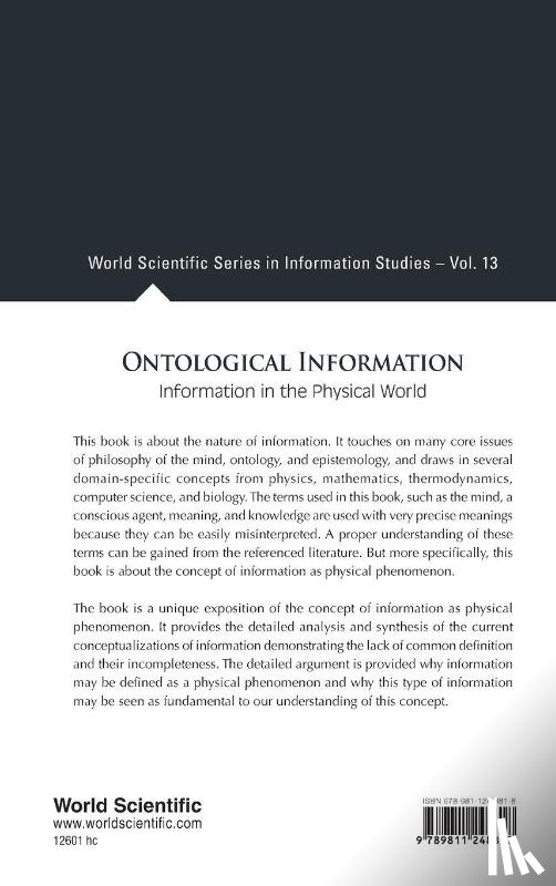 Krzanowski, Roman (The Pontifical Univ Of John Paul Ii - Ontological Information: Information In The Physical World
