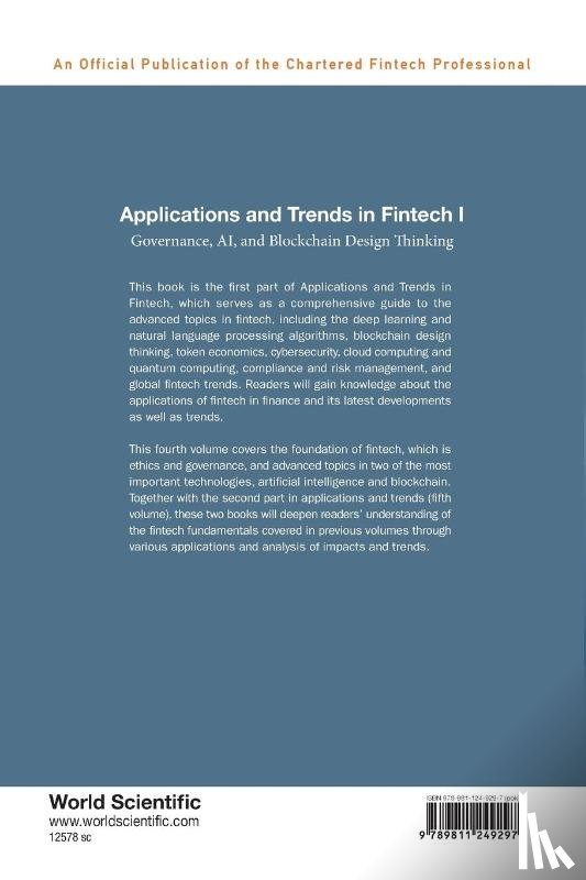  - Applications And Trends In Fintech I: Governance, Ai, And Blockchain Design Thinking