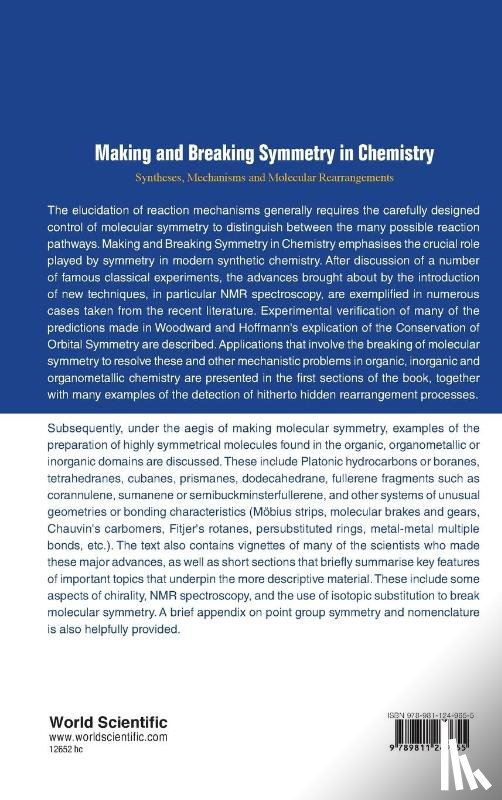 Mcglinchey, Michael James (Univ College Dublin - Making And Breaking Symmetry In Chemistry: Syntheses, Mechanisms And Molecular Rearrangements