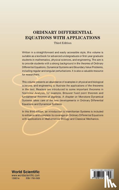 Hsu, Sze-bi (Nat'l Tsing-hua Univ, Chen, Kuo-chang (Nat'l Tsing-hua Univ - Ordinary Differential Equations With Applications (Third Edition)