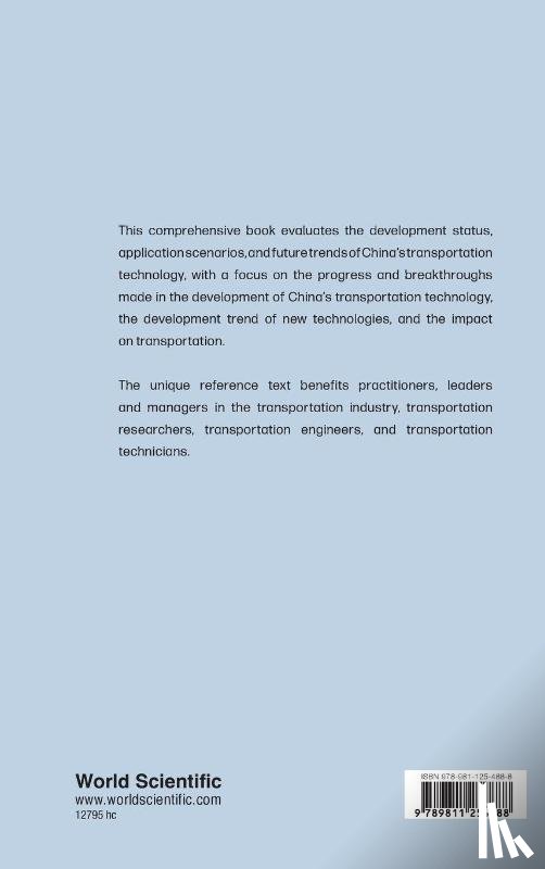 Zhao, Guanghui (Guizhou University Of Finance And Economics - Assessment And Policy Research On The Transportation Science And Technology Development In China