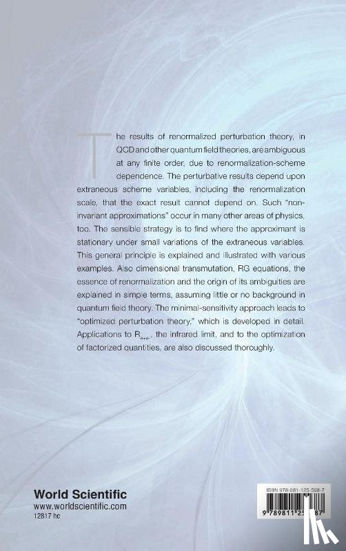 Stevenson, P M (Rice Univ - Renormalized Perturbation Theory And Its Optimization By The Principle Of Minimal Sensitivity