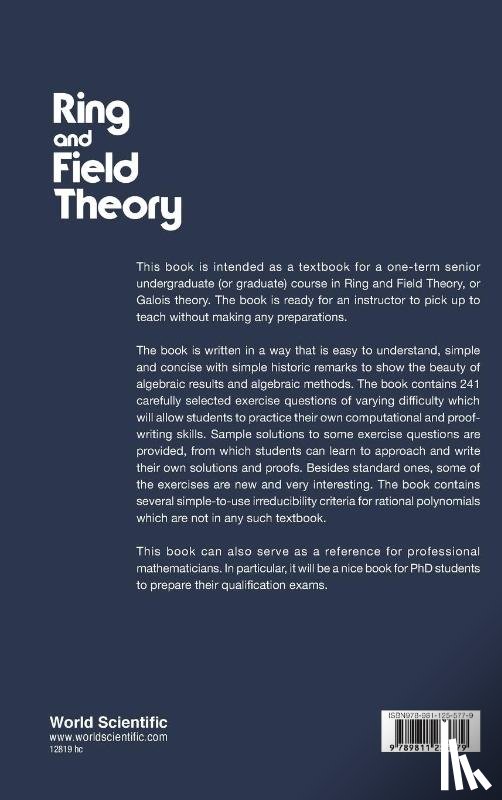 Zhao, Kaiming (Wilfrid Laurier Univ - Ring And Field Theory