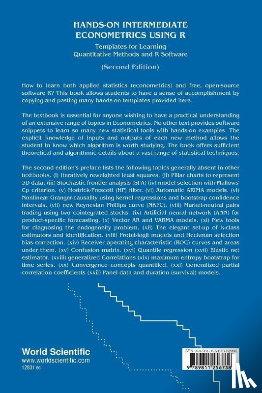 Vinod, Hrishikesh D (Fordham Univ - Hands-on Intermediate Econometrics Using R: Templates For Learning Quantitative Methods And R Software