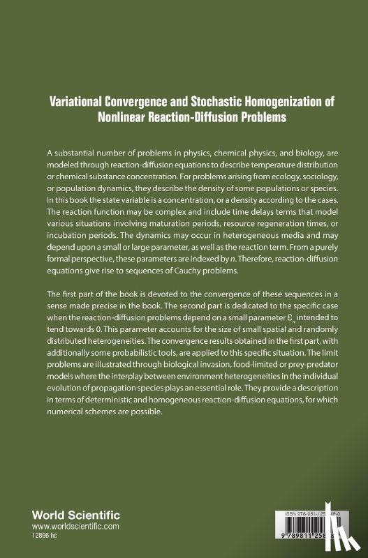 Anza Hafsa, Omar (Universite De Nimes, Mandallena, Jean-philippe (Universite De Nimes, Michaille, Gerard (Universite De Montpellier - Variational Convergence And Stochastic Homogenization Of Nonlinear Reaction-diffusion Problems