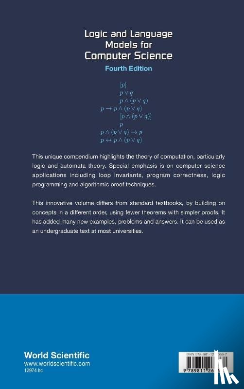Richards, Dana (George Mason Univ, Hamburger, Henry (George Mason Univ - Logic And Language Models For Computer Science (Fourth Edition)