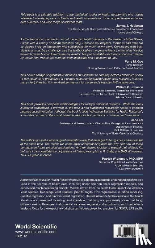 Butler, Richard J (Brigham Young University, Butler, Matthew J (Brigham Young University, Wilson, Barbara L (University Of Utah College Of Nursing - Advanced Statistics For Health Research