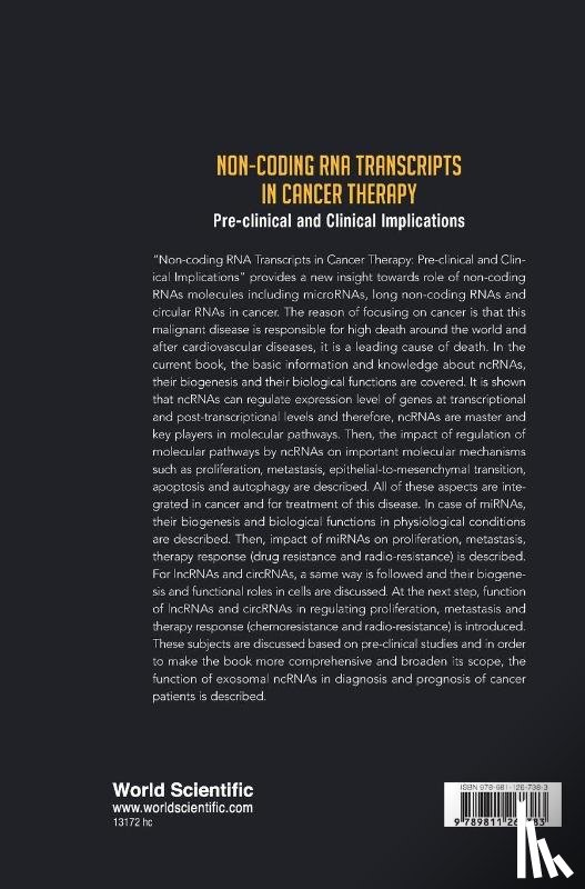  - Non-coding Rna Transcripts In Cancer Therapy: Pre-clinical And Clinical Implications