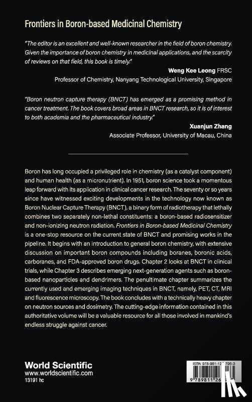  - Frontiers In Boron-based Medicinal Chemistry