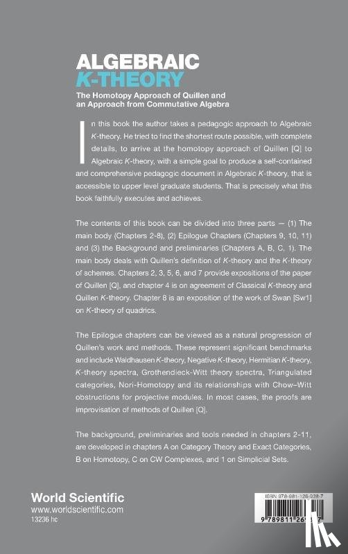 Mandal, Satya (University Of Kansas - Algebraic K-theory: The Homotopy Approach Of Quillen And An Approach From Commutative Algebra