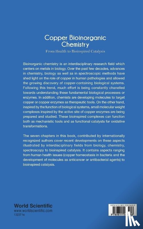  - Copper Bioinorganic Chemistry: From Health To Bioinspired Catalysis