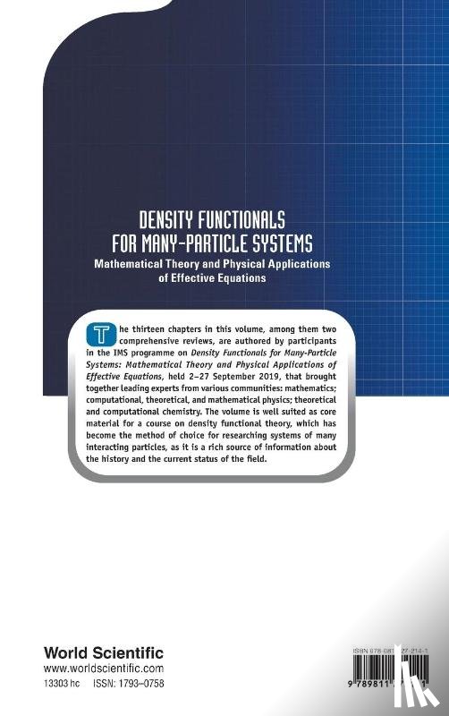  - Density Functionals For Many-particle Systems: Mathematical Theory And Physical Applications Of Effective Equations