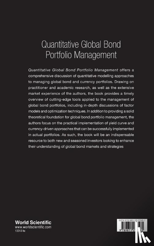 Konstantinov, Gueorgui S (Financial Resolution, Fabozzi, Frank J (Johns Hopkins Univ, Simonian, Joseph (Autonomous Investment Technologies - Quantitative Global Bond Portfolio Management