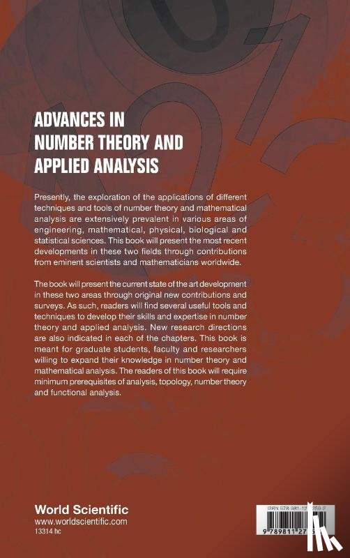  - Advances In Number Theory And Applied Analysis