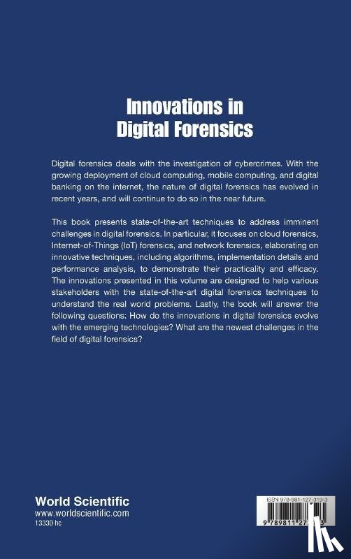 Suryadipta Majumdar, Paria Shirani Ling - INNOVATIONS IN DIGITAL FORENSICS