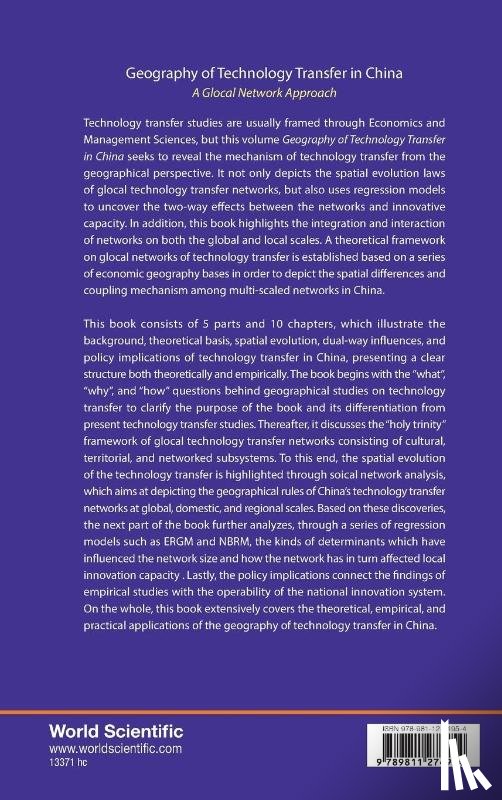 Liu, Chengliang (East China Normal University - Geography Of Technology Transfer In China: A Glocal Network Approach