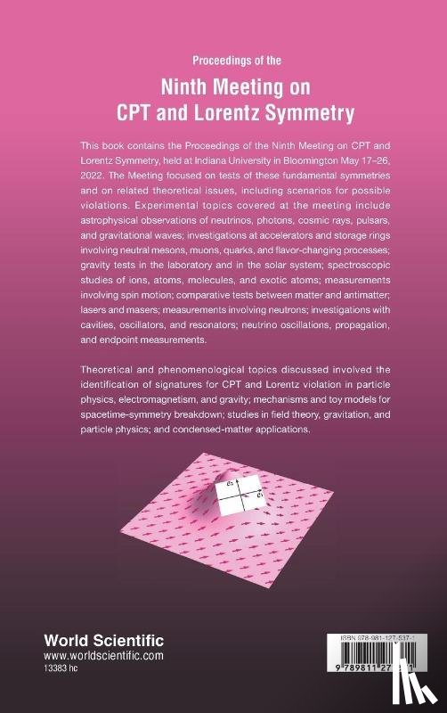  - Cpt And Lorentz Symmetry - Proceedings Of The Ninth Meeting