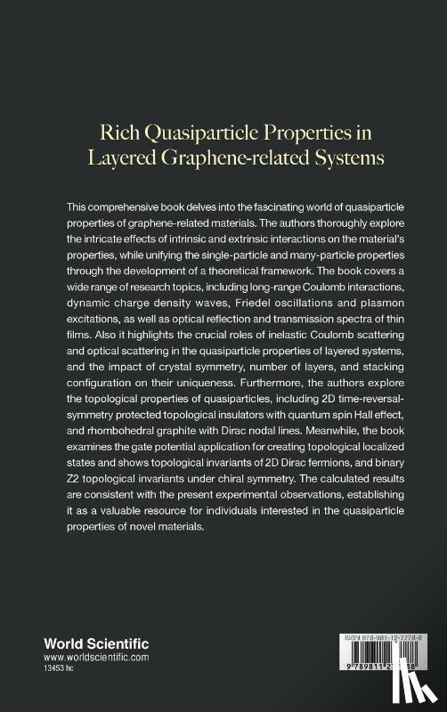 Lin, Ming-fa (National Cheng Kung University, Lin, Chiun-yan (National Cheng Kung University, Ho, Ching-hong (National Cheng Kung University, Chung, Hsien-ching (National Cheng Kung University - Rich Quasiparticle Properties In Layered Graphene-related Systems