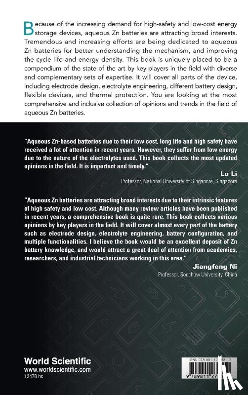  - Aqueous Zinc Batteries