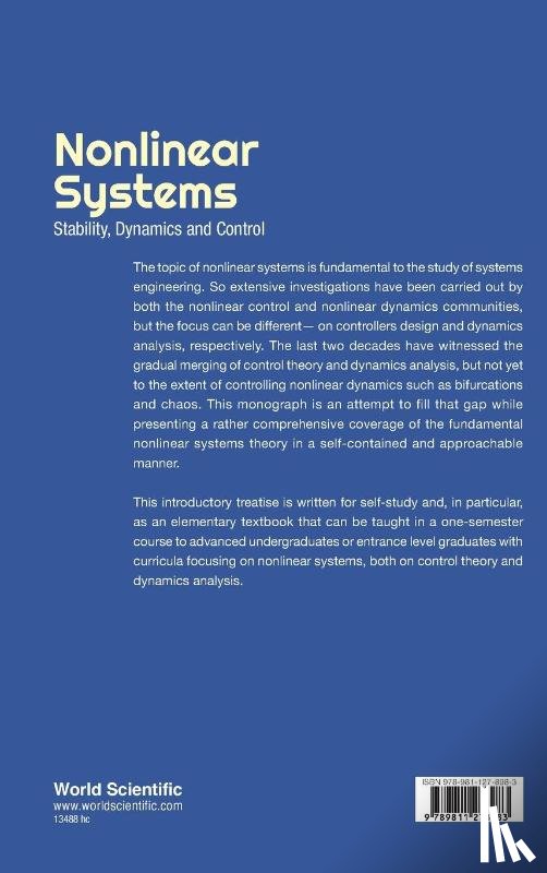 Chen, Guanrong (City Univ Of Hong Kong - Nonlinear Systems: Stability, Dynamics And Control