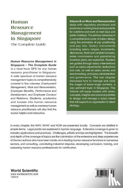 Loh, Oun Hean (Align Group, Chin, Jacqueline Suet Peck (Align Group - Human Resource Management In Singapore - The Complete Guide, Volume B: Work And Remuneration