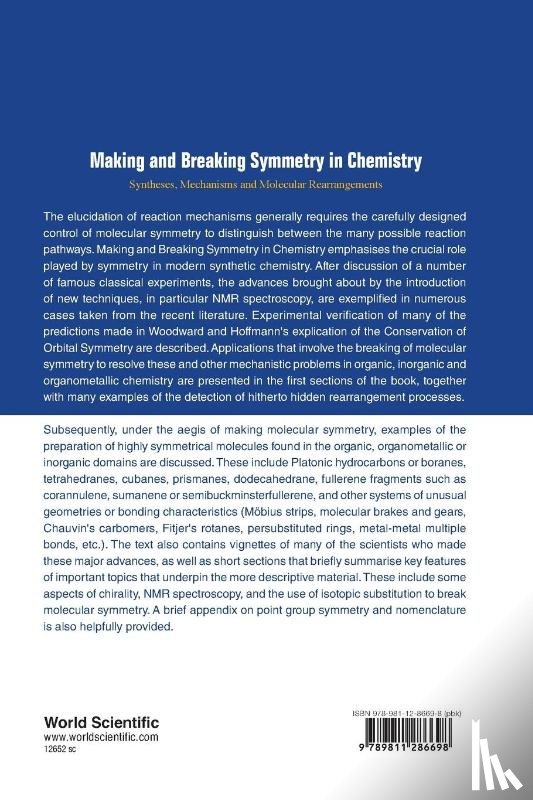 Michael J Mcglinchey - MAKING AND BREAKING SYMMETRY IN CHEMISTRY