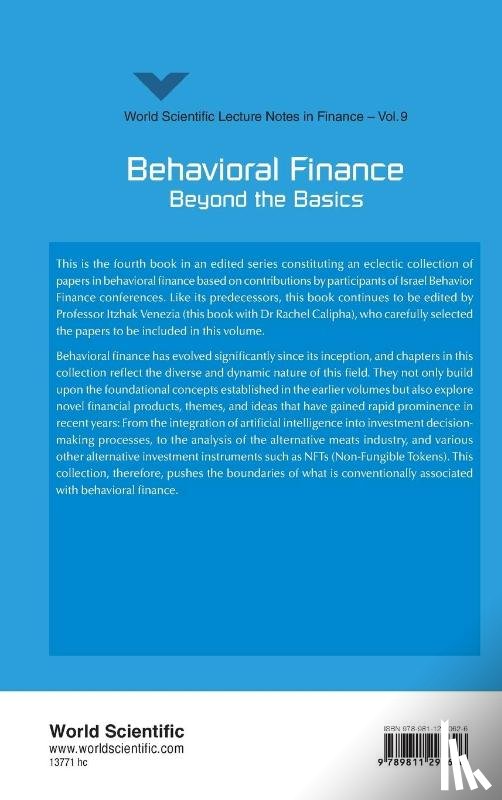 Venezia Itzhak - BEHAVIORAL FINANCE