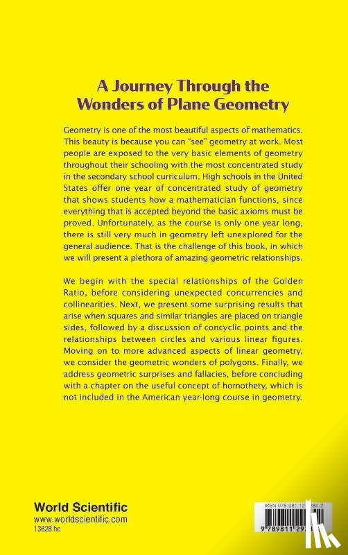 Posamentier, Alfred S (The City University Of New York, Humenberger, Hans (University Of Vienna - Journey Through The Wonders Of Plane Geometry, A