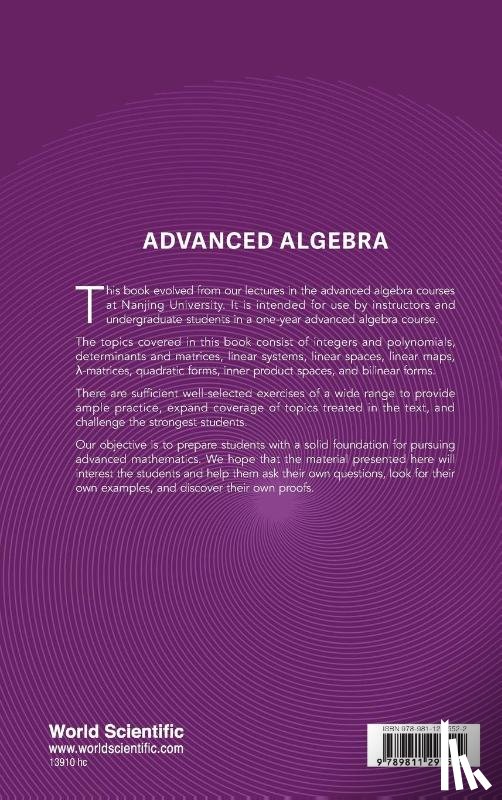 Nanqing Ding, Gongxiang Liu Qingzhong J - ADVANCED ALGEBRA